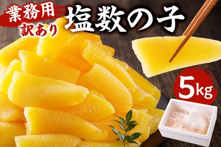 【12月21日決済完了分まで年内配送】 【訳あり】 塩数の子 業務用 5kg （折れ） mi0012-0064 おせち 正月