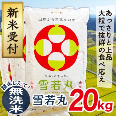 ふるさと納税 最上町 【令和8年産先行受付】山形県産雪若丸20kg(無洗米)