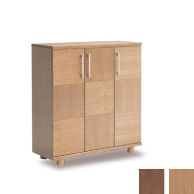 ふるさと納税 大川市 大川家具 国内製造 シューズボックス リーフ ロータイプ 900L 市松模様 ウォールナット/サクラ |  | 01