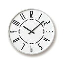 【ふるさと納税】eki clock / ホワイト（TIL16-01 WH）Lemnos レムノス 時計 工芸品 装飾品 民芸品 伝統技術 インテリア 掛け時計 　お届け：※申込状況によりお届け迄1～2ヶ月程度かかる場合があります。