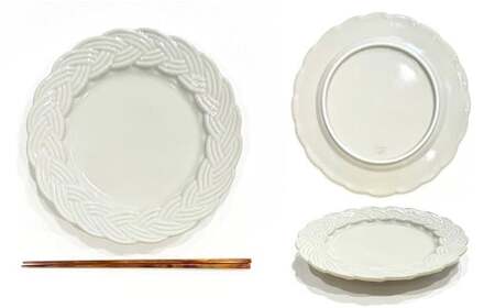 有田焼 amiプレート古代釉 Mサイズ 【24to3 西富陶磁器】食器 器 うつわ ワンプレート アンティーク デザート皿 bi041