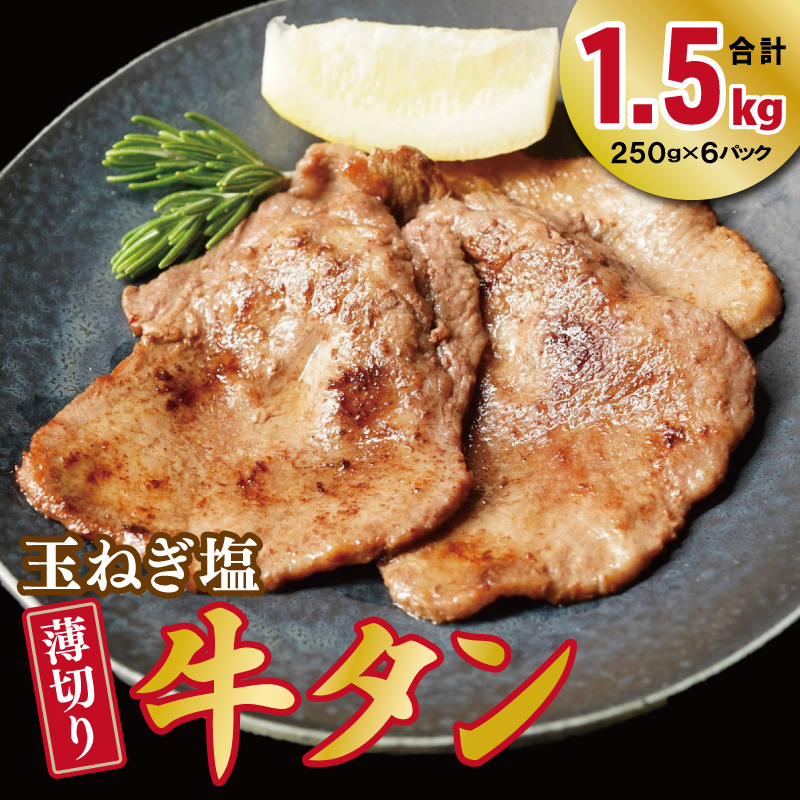 薄切り 特製玉ねぎ塩ダレ 牛タン1.5kg【精肉 牛タン 牛肉 焼肉用 薄切り 訳あり 小分け】 010B1956