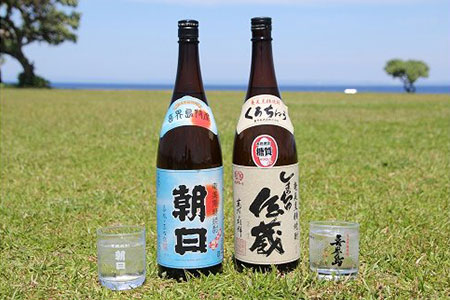 黒糖焼酎一升瓶２本セット(朝日・しまっちゅ伝蔵)Ｂ-③