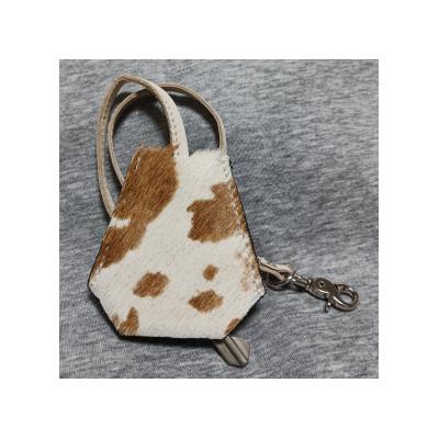 ふるさと納税 豊能町 キーカバー　大　ホースヘアー(馬革)・ホワイト/ブラウン