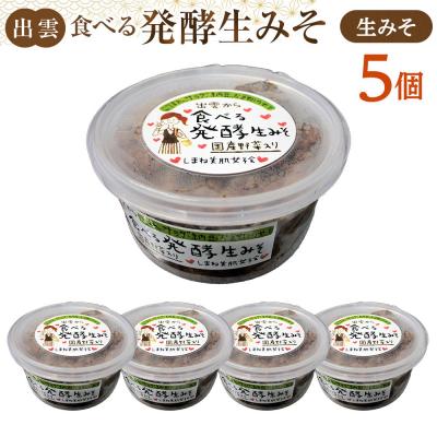 ふるさと納税 出雲市 出雲の食べる発酵生みそ250g×5個