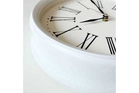 KATOMOKU Muku clock km-58　木製掛け時計（ホワイト）
