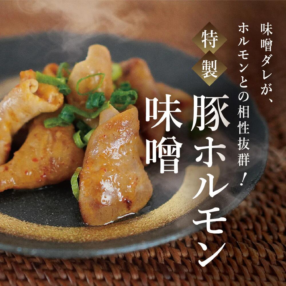 【ふるさと納税】豚ホルモン味噌 ＜選べる容量＞ ＜200g×2袋・200g×4袋＞