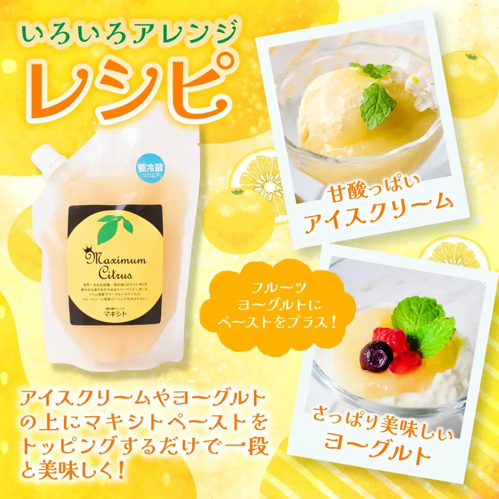 柑橘 【先行予約】 晩白柚ペースト「マキシト」・晩白柚シロップ漬「ごろっと晩白柚」セット 柑橘 【2027年1月中旬より順次発送】