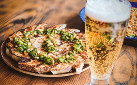 青森県産にんにく 手作り 冷凍生餃子 40個 特製葉にんにくのたれ付