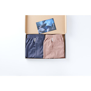 メンズ 下着 ショートトランクス 無地 Ｍサイズ 2枚セット （08 Olive) (12 Camel)  締め付け感の無い/専用BOX付き ZIVANE / アンダーウェア