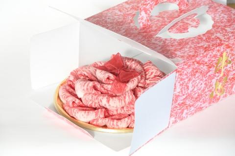 【C151・肉ケーキ】宮崎牛ロース・デコレーションケーキ（宮崎牛 国産 牛肉 ロース すき焼き スライス サプライズ プレゼント ふるさと納税 送料無料）