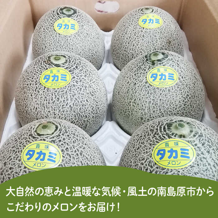 【2025年5月～発送】【さわやかな味！ 】タカミメロン 2箱セット / メロン 南島原市 / 南島原果物屋 [SCV009]_イメージ5
