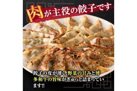 博多和牛手作り餃子(20個×4パック・計80個)ぎょうざ ギョウザ 牛肉 和牛 博多和牛 焼くだけ 惣菜 おかず おつまみ 簡単調理＜離島配送不可＞【ksg1289】【くしだ企画】