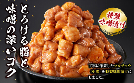 ＜訳アリ＞牛マルチョウ　特製味噌漬け　1.2kg(300g×4）【12月発送】