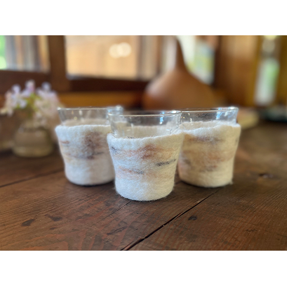 ウールフェルト グラスカバー「160cc用」【北海道美深】_イメージ2