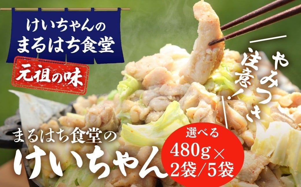 
             鶏ちゃん発祥の名店「まるはち食堂」こだわり抜かれた下呂の味！！けいちゃん 480g×2（約6人前）または、480g×5（約15人前）冷凍  ケイちゃん 郷土料理 まるはち 下呂市 鶏肉 味付け 味付き 焼くだけ 簡単調理 下呂温泉 けーちゃん おすすめ まるはち 下呂市 まるはち食堂
          