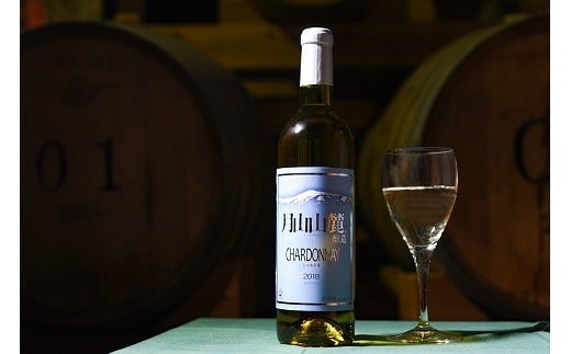 《山形県産ぶどう100％》月山山麓 シャルドネヴィンテージ 白ワイン 辛口 （720ml×2本）　018-E-CK011