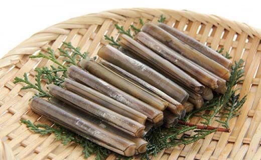 ＜1本1本獲ってます！＞周防大島産　天然活マテ貝 500ｇ