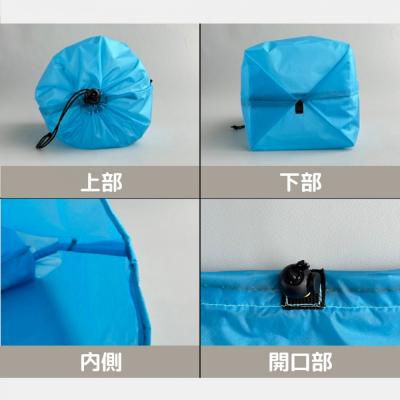 ふるさと納税 名古屋市 【L・5L・水色】 大きめナイロン巾着袋　スタッフバッグ　スタッフサック |  | 03