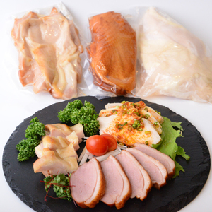 藤屋　お肉惣菜３種バラエティーセット（酒醸鶏ver.)　【kt022-005】