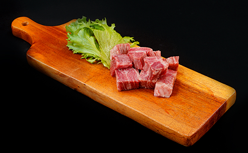 ステーキ 奈義和牛 サイコロステーキ 600g (150g×4) 肉 お肉 牛肉 牛 和牛 岡山 瀬戸内市