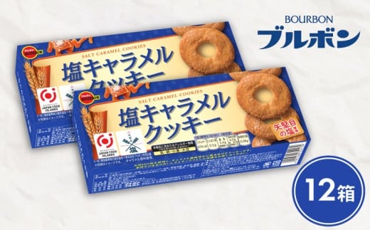 ブルボン 塩キャラメルクッキー 12個 クッキー 塩 キャラメル ビスケット シチリア 塩キャラメル 焼菓子 おやつ お菓子 菓子  防災 非常食 登山 携行食 行動食 株式会社ブルボン 新潟県 新発田市 bourbon023