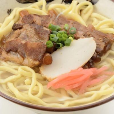 ふるさと納税 与那原町 【沖縄本場の味・レビューキャンペーン対象】与那覇食品のソーキそば(麺・スープ・ソーキ付き)4食セット