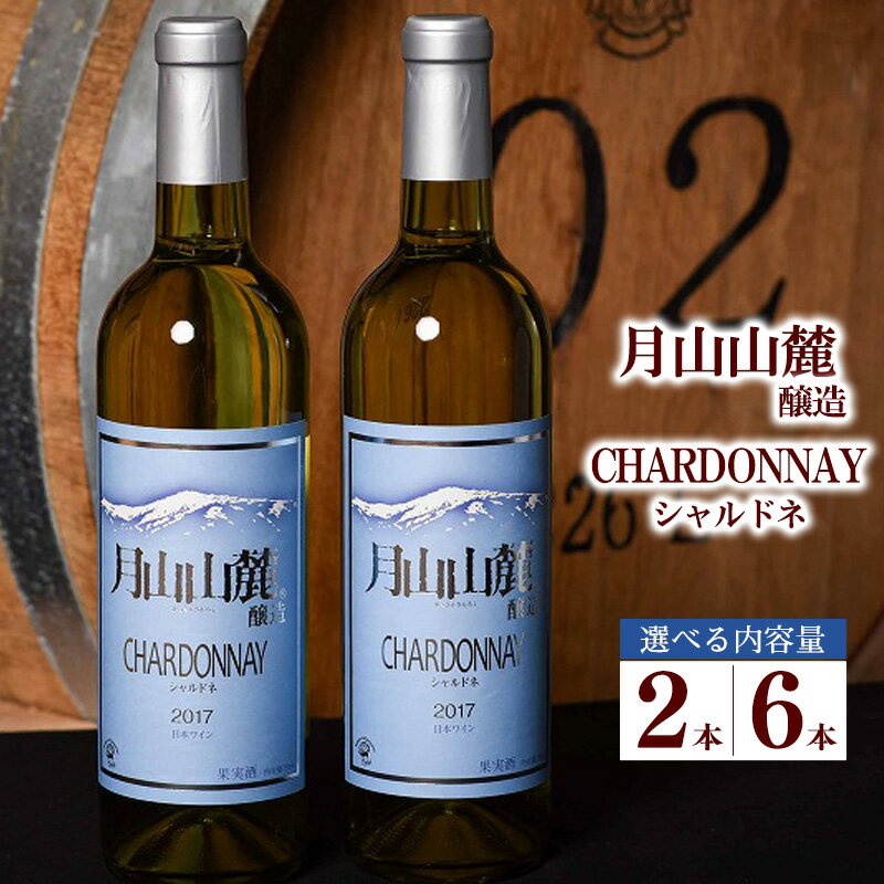 【ふるさと納税】《選べる内容量》【山形県産ぶどう100％】月山山麓 シャルドネヴィンテージ 白ワイン 辛口 2本 - 6本 720ml酒 お取り寄せ ご当地 飲み会 パーティー 爽やか 自宅用 地産地消 葡萄 ブドウ 国産 東北 日本 ふるさと納税 ワイン