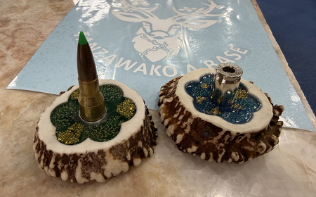 丹沢湖ベース お香立て＋リングホルダーセットB【 ハンドメイド 神奈川県 山北町 】