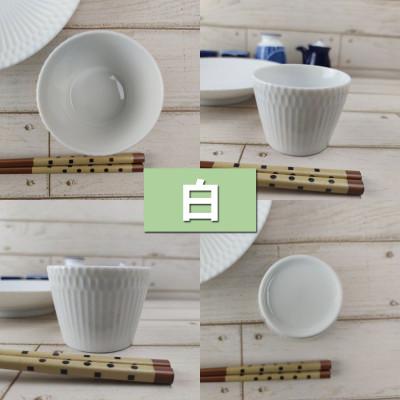 ふるさと納税 瑞浪市 【4個セット】美濃焼 さざなみ 8.5猪口カップ 白 200cc 小田陶器 |  | 01