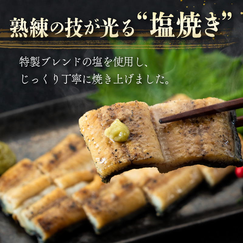 うなぎの塩焼き 2尾 合計320g以上 九州産【C403】
