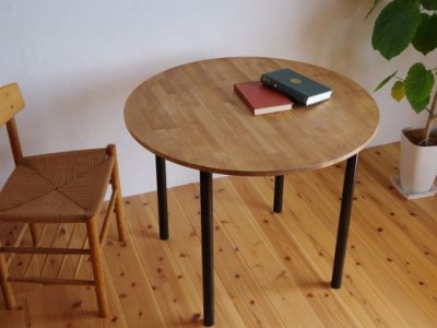 M-02 丸いダイニングテーブル90【ラウンドテーブル】