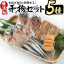 【ふるさと納税】浜のかあちゃん　干物5種セット 鹿児島県産 国産 長島町産 干物 ひもの 丸干し 塩干し さば サバ 鯖 あじ アジ 鯵 いわし イワシ 鰯 あじみりん 魚介類 水揚げ 【浜のかあちゃん】hama-1071