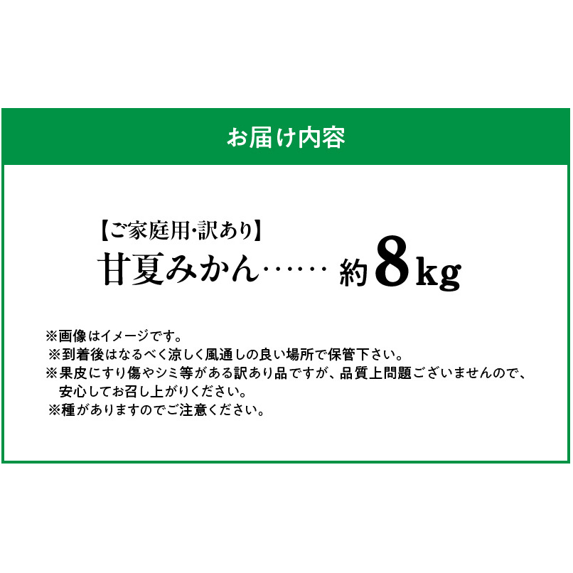 G7362_【2026年先行予約】【ご家庭用】【訳あり】紀州有田産　すっきり爽やか　甘夏みかん　８kg_イメージ5