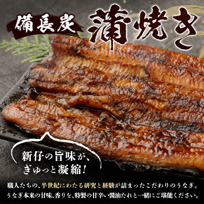 ＜4ヵ月に1回お届け＞新仔!!味鰻の本格手焼備長炭蒲焼 3尾（無頭）・うな丼6人前セット×3回定期便【F102】_イメージ2