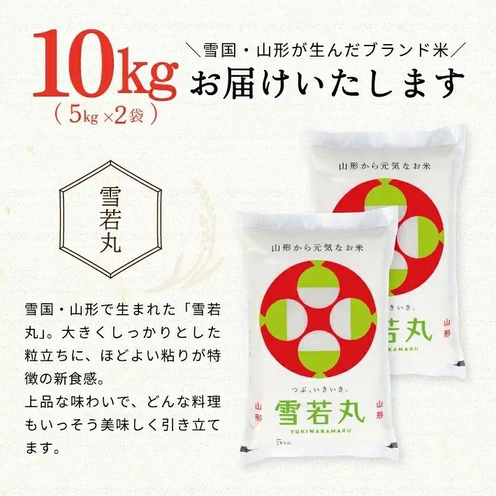 SC0741　11月上旬配送／令和8年産【精米】つや姫マイスターが作った 特別栽培米『雪若丸』10kg(5kg×2袋)［減農薬・減化学肥料］ MA