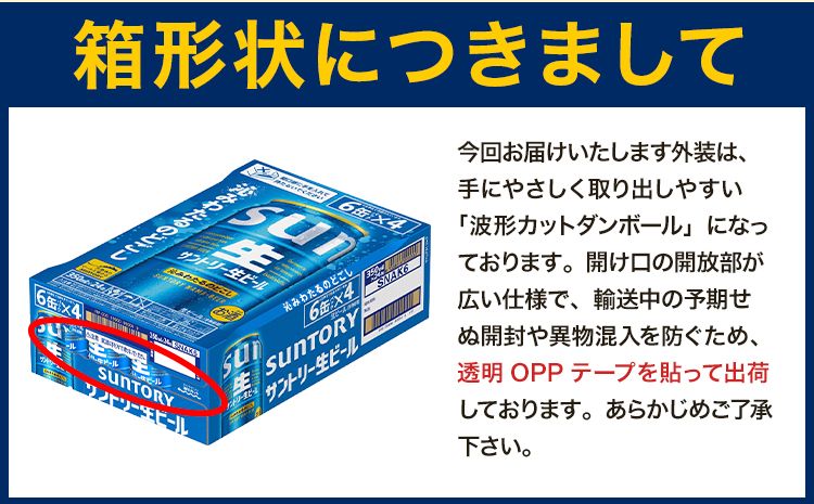 【6ヶ月定期便】“九州熊本産” サントリー生ビール 350ml 48本 2ケース  《申込みの翌月から発送》 阿蘇天然水100％仕込 ビール 生ビール ギフト お酒 アルコール 熊本県御船町 缶ビール