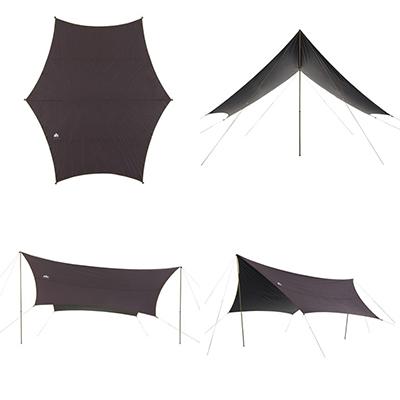 ふるさと納税 城陽市 プレミアム ソーラーヘキサタープ L　アウトドアやキャンプ、BBQで紫外線をカット!71102000 |  | 01