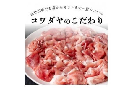 No.404 鹿児島県産黒豚肉使用！黒豚切り落とし合計1.3kg超！(150g×9P)国産 九州産 黒豚 豚肉 切り落とし 切落し 生姜焼き すき焼き 小分け 冷凍【コワダヤ】