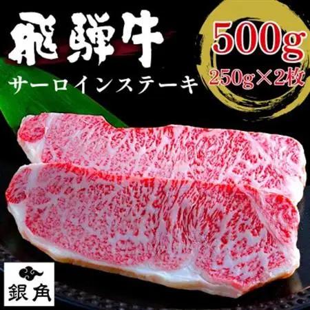 【毎月定期便】厚切り【飛騨牛】サーロインステーキ500g(250g×2枚)全6回【配送不可地域：離島】【4083370】