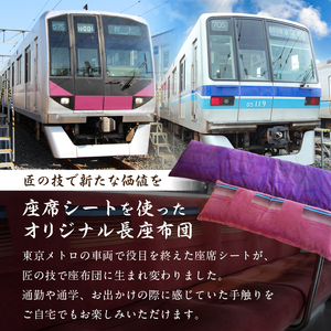 おうちでゆるっとメトロ（120×45cm・東西線：えんじ色）【kt031-010-2】