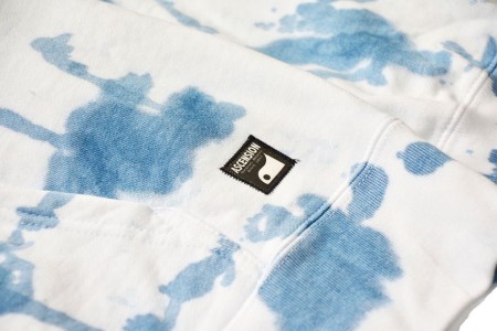 パーカー ASCENSION  藍染め アブストラクト パーカーB 1枚 ファッション 服 男性 メンズ 女性 レディース  M