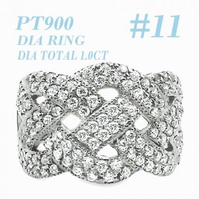 ふるさと納税 笛吹市 PT900 DIA RING  1.0CT 1本 RAAT-20DI-P #11