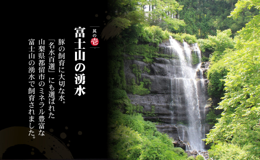 ＜定期便＞12回プラン 【幻の銘柄豚】 富士湧水ポーク 毎月美味しいお肉が届く！ 切り落とし1.5kg+挽肉1.5kg（保存に便利な真空パック） 肉　豚肉　豚　ポーク　湧水ポーク　豚こま　豚小間　豚ひ