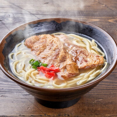 【ふるさと納税】宮良そば もちもち生麺の本ソーキそば 4食セット(特製スープ付き)【配送不可地域：離島】【1692815】