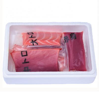 ふるさと納税 紀の川市 プレミア和歌山認証品 和歌山県串本産　本マグロ(養殖)トロ&赤身セット　500g(冷凍) |  | 01