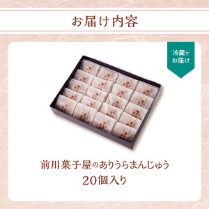 前川菓子屋のありうらまんじゅう 20個 ／ 饅頭【B148】