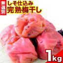 【ふるさと納税】紀州南高梅使用 しそ仕込み完熟梅干し 無選別 1kg 厳選館 《90日以内に出荷(土日祝除く)》 和歌山県 日高川町 紀州南高梅 しそ仕込み 梅干し