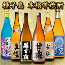 【ふるさと納税】種子島 本格焼酎 6酒飲みくらべ 一升瓶（1.8リットル）【Bセット】