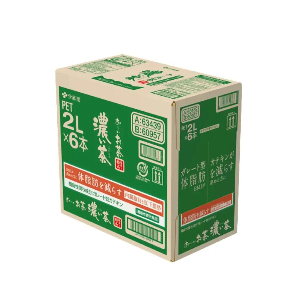 【隔月2回定期便】お～いお茶濃い茶 2L×6本(合計2ケース) K071472